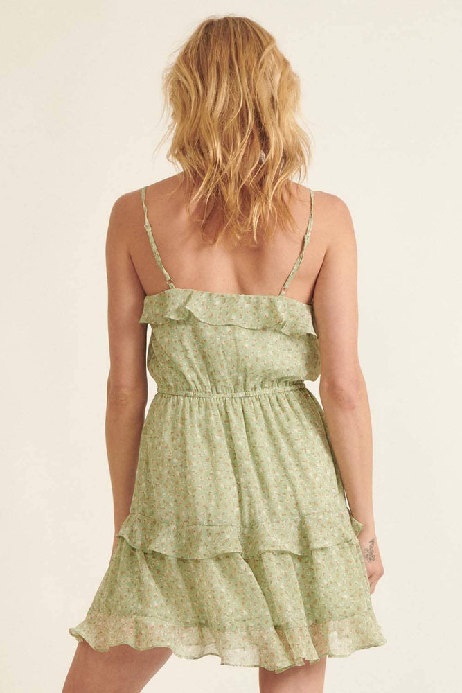 Dreamy and Floral Mini Dress