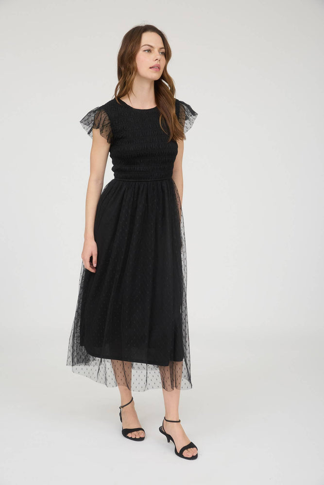 Clock Strikes Midnight Chiffon Dress