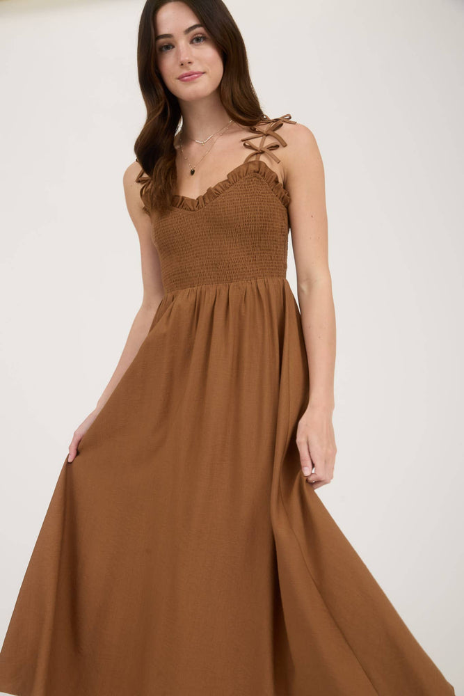 Sweetheart Bow Midi Dress