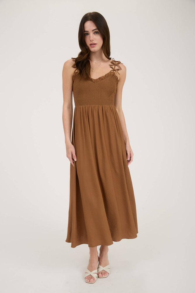 Sweetheart Bow Midi Dress