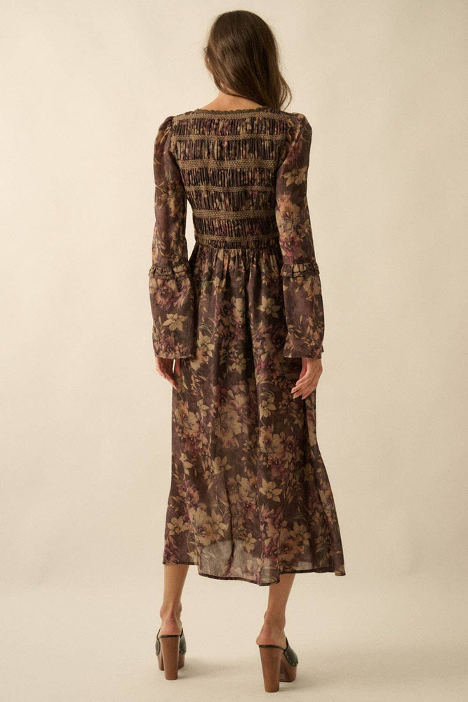 Flower Haze Midi Dress