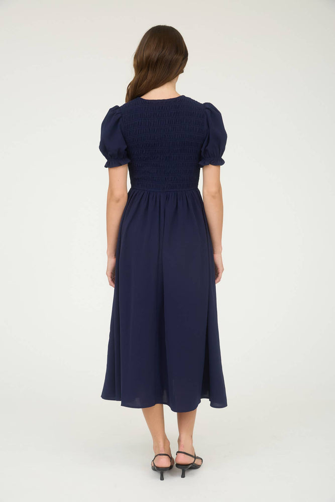 Sweet and Simple Bow Midi Dress