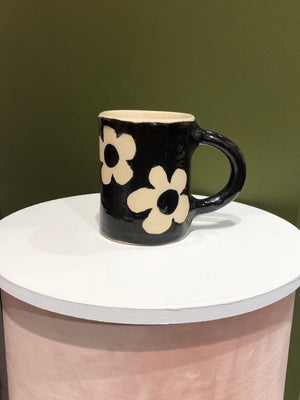 Good Vibes Handmade Flower Mug