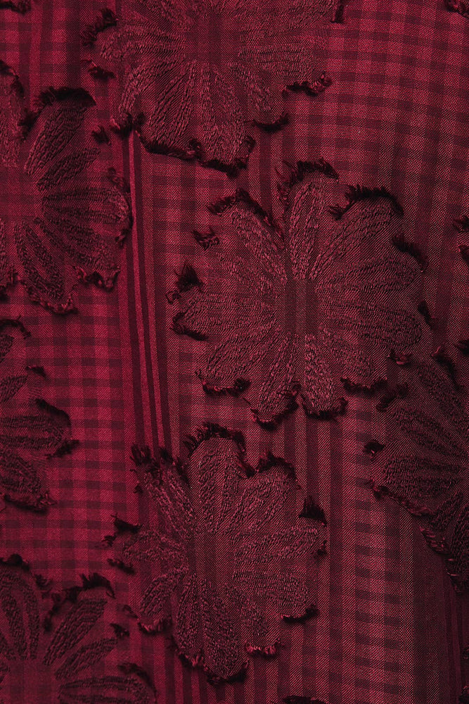 Cranberry Season Button Down Blouse