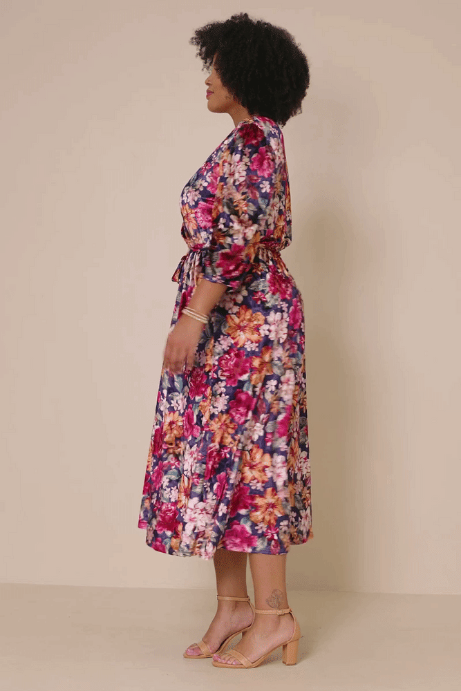 Floral Luxury Velvet Dress