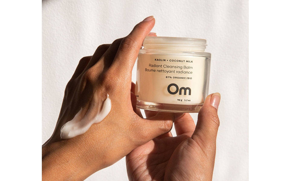 Om Organics Skincare - Kaolin + Coconut Milk Radiant Cleansing Balm Mini