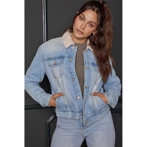 
                
                    Load image into Gallery viewer, Classic Sherpa Denim Jacket
                
            