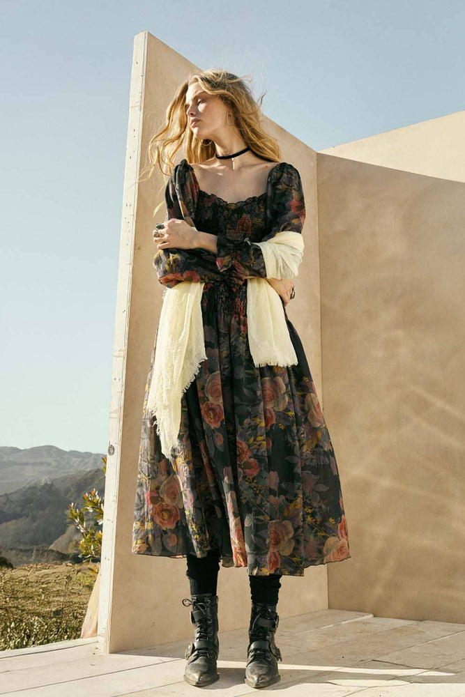 Something Bohemian Floral Maxi Dress