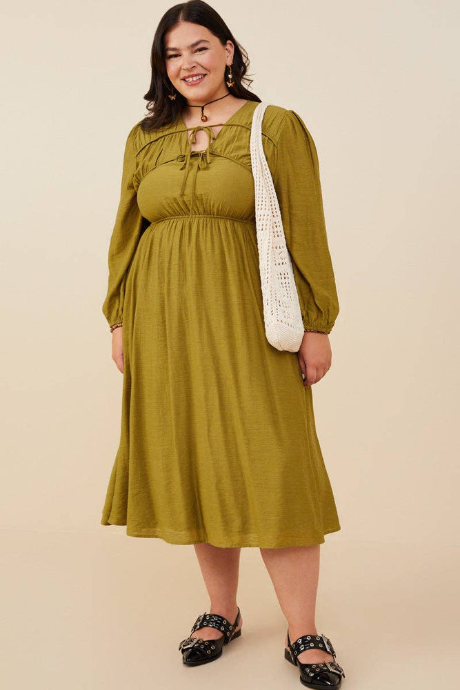Forest Fairy Long Sleeve Midi Dress