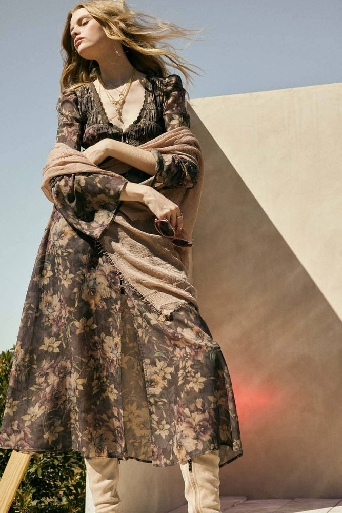 Flower Haze Midi Dress