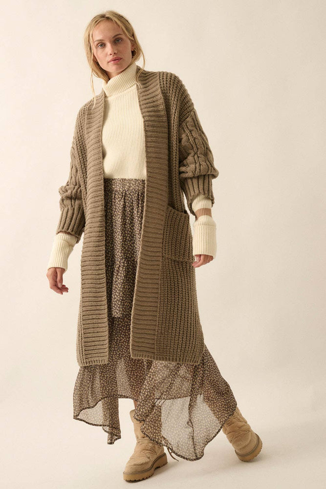 Cozy Kind of Days Long Cardigan