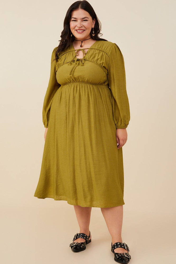 Forest Fairy Long Sleeve Midi Dress