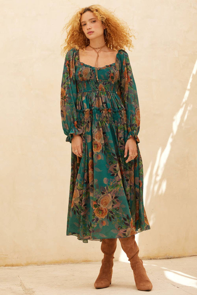 Something Bohemian Floral Maxi Dress