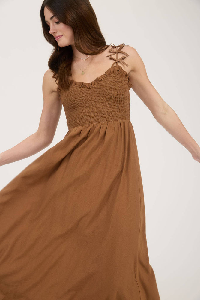 Sweetheart Bow Midi Dress