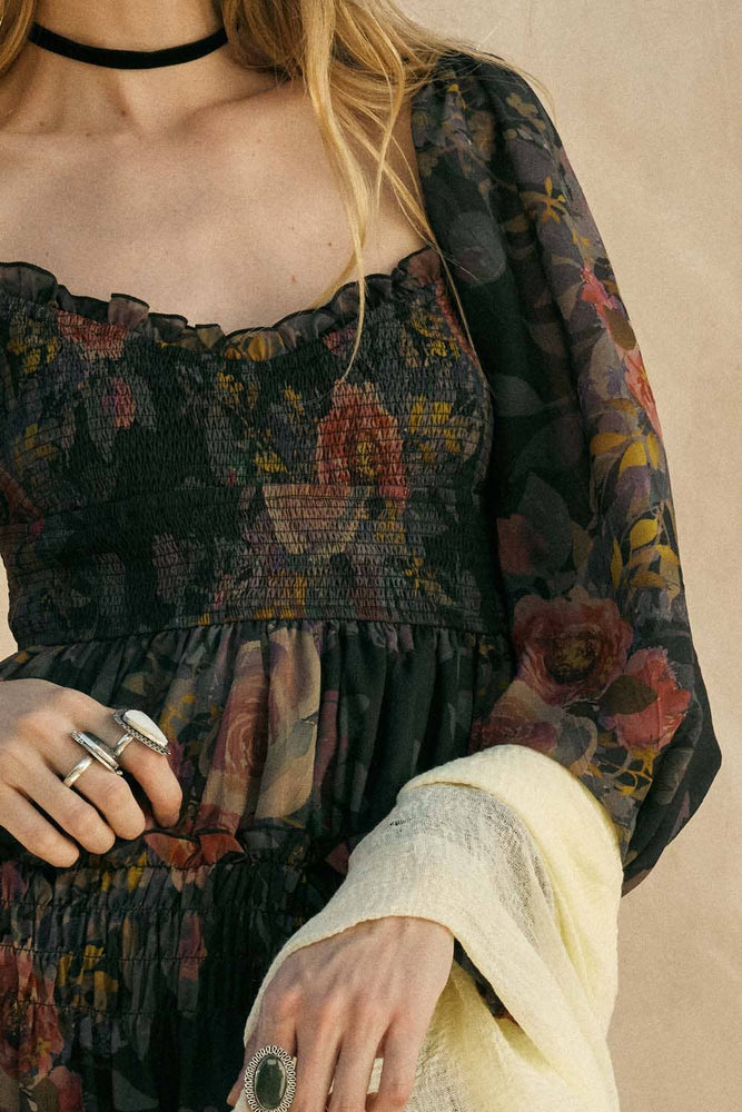 Something Bohemian Floral Maxi Dress