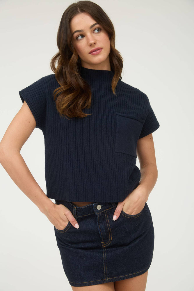 Central Park Knotted Pocket Top