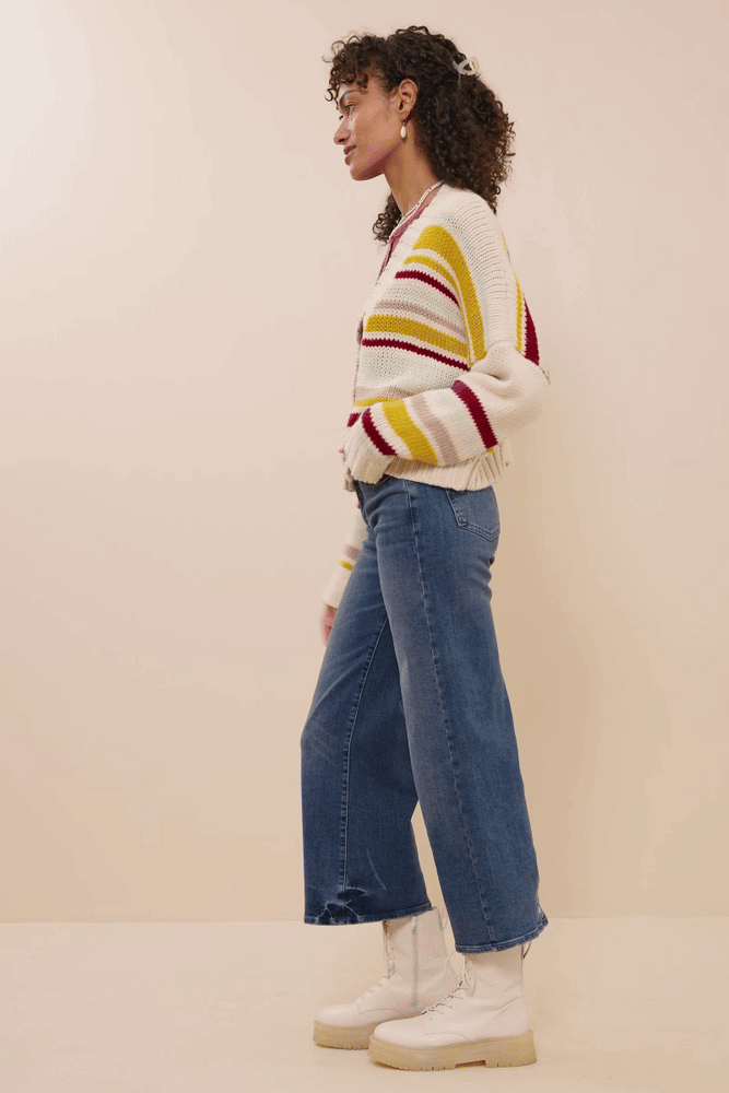 Happy Stripes Knit Cardigan